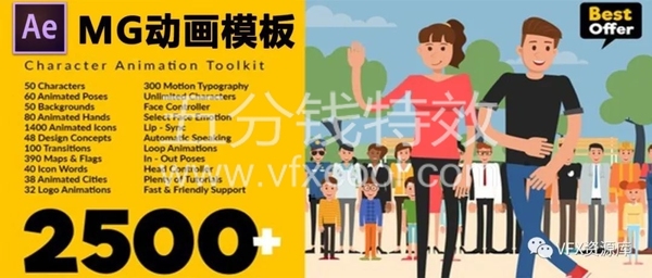 MG动画制作贵？这套模板让你不再找人做动画！