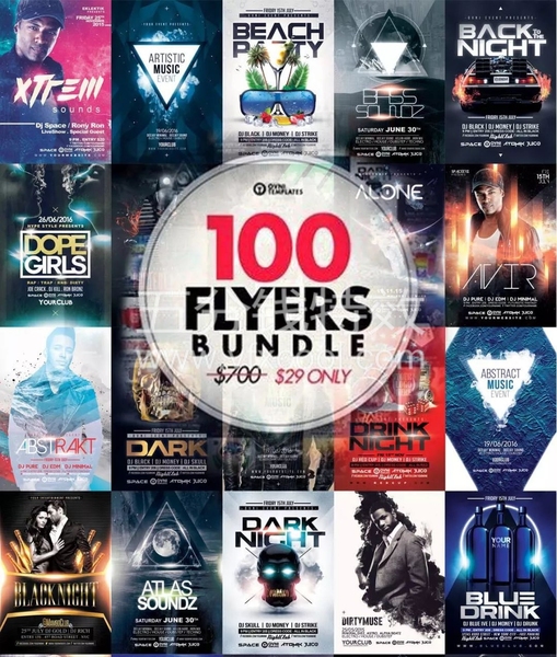 100套高质量PSD海报合集这里绝对有你想要的！