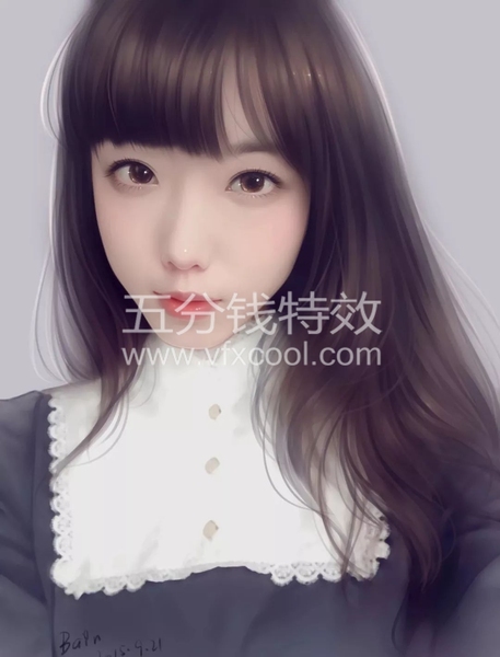 教你将照片快速绘制成插画效果,美美哒写实风格!