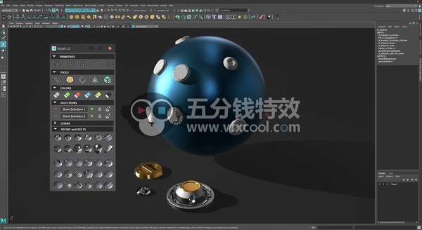 Maya硬表面建模插件 Gumroad – ModIt 2.0 For Maya 2015-2019!
