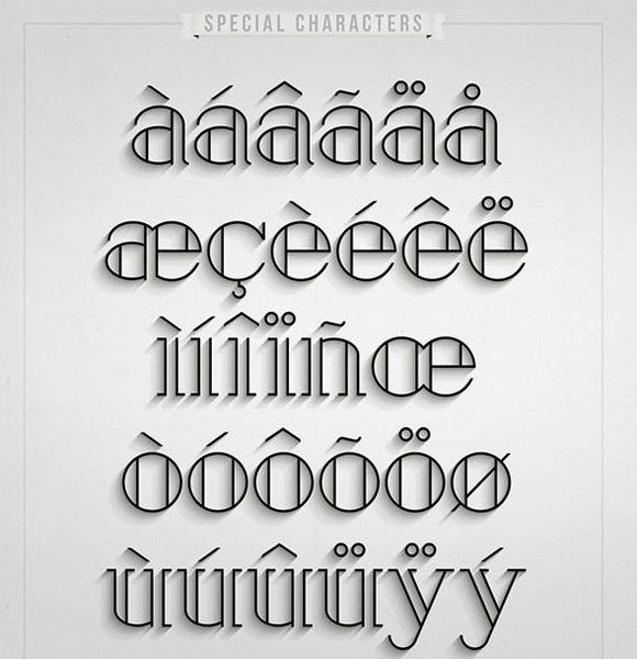 全网首发时尚创意特别的英文字体！