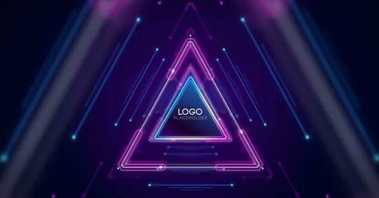 炫酷动感 LOGO循环动画效,适合舞台背景!