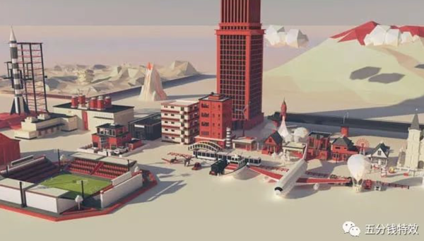 一套Low Poly风格模型，卡通场景必备素材！