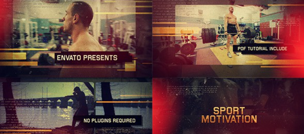 AE模板－体育视频宣传片开场！