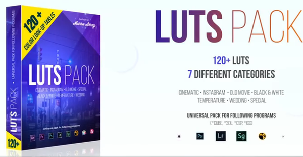 120组分级调色预设，电影质感轻松模拟！