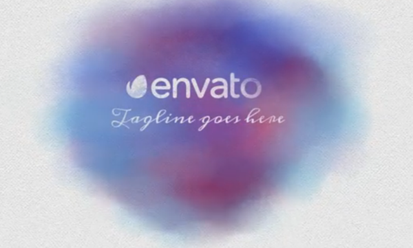 AE模板－水彩晕染Logo动画Color Spot Logo Reveal