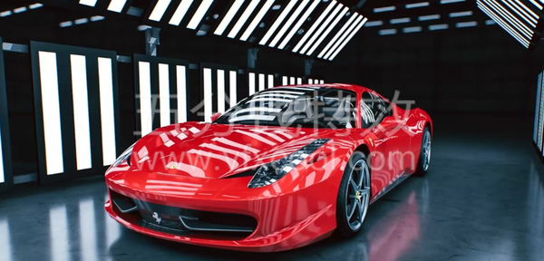 200种C4D默认渲染器车漆材质球！