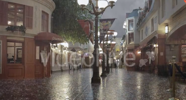 20组模拟真实下雨视频素材，雨天场景合成必备素材！