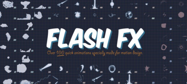 [卡通儿童] 104组二维卡通动态元素特效包素材AE工程+视频素材V2