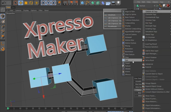C4D Xpresso 高级运用视频教程！