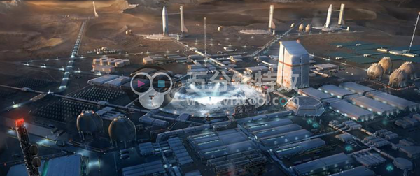 大型太空舱场景模型，未来科幻场景！