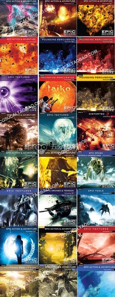 史诗配乐 全24张专辑 预告片配乐大全，震撼，大气音效 ！