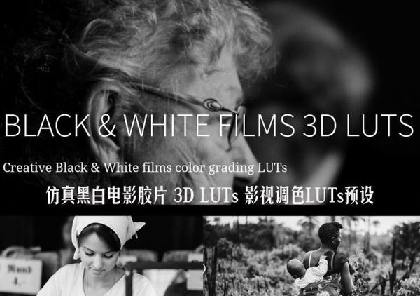 16种五彩缤纷高级黑白调色预设！