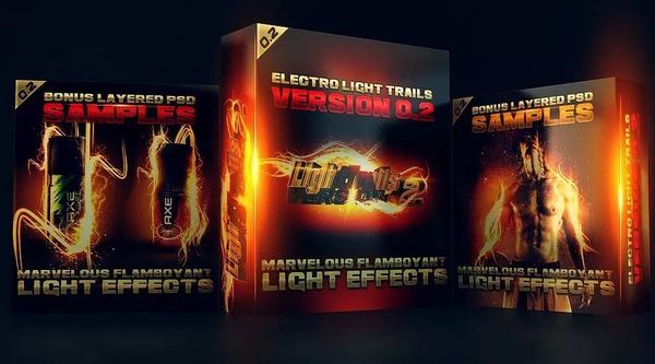 【素材】PS终极光效素材合成包，平面设计师必备！