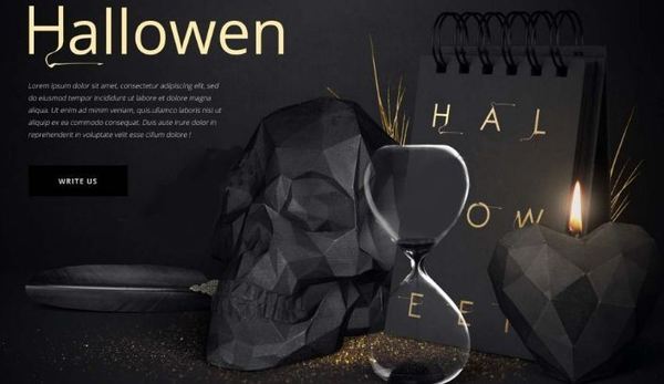 异族风格，骷髅头LOGO主题模板+源文件！