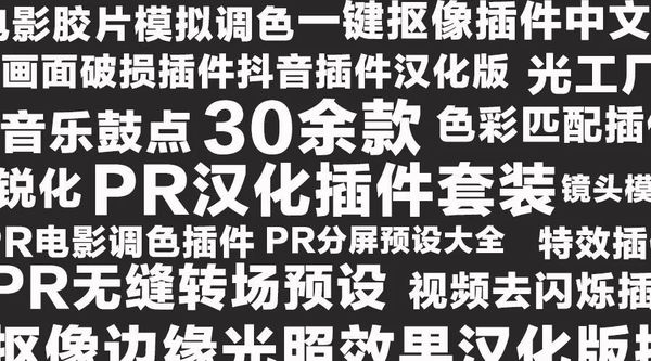 30套超实用PR汉化版插件，拯救苦逼的剪辑师！