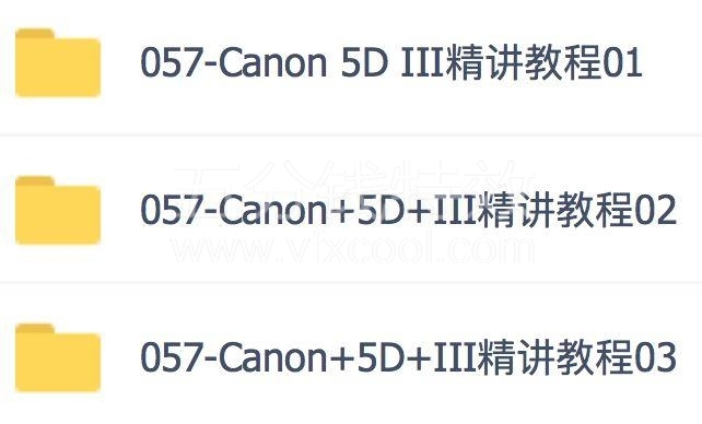 佳能5DⅢ 数码单反摄影从入门到精通，独家中文字幕精讲教程！