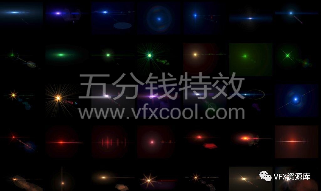 星球大战未来科幻光效激光镜头光斑叠加合成素材！