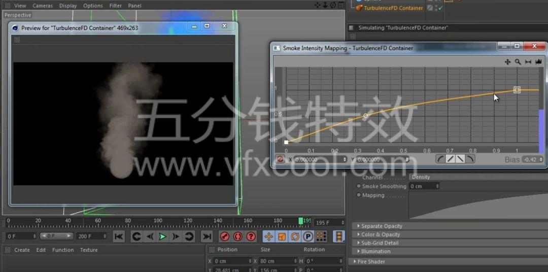 C4D火焰+烟雾+水墨特效制作神器+系统入门教程！