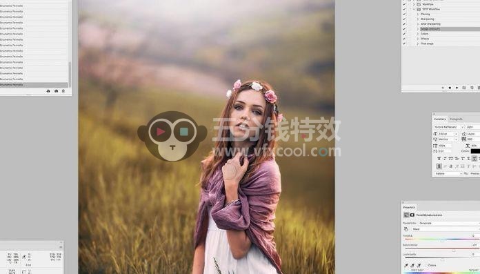 古风小清新人像摄影修图教程，流行风！
