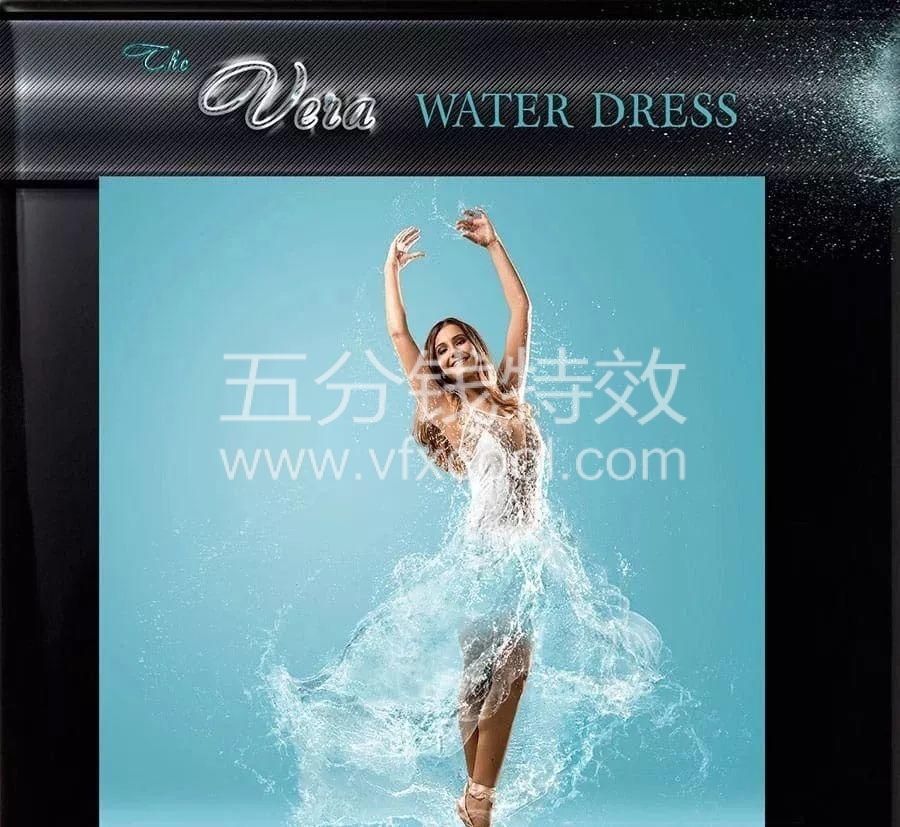 超酷爆炸式水花缠绕水滴水群飞溅特效PS笔刷(笔刷+PSD+教程)