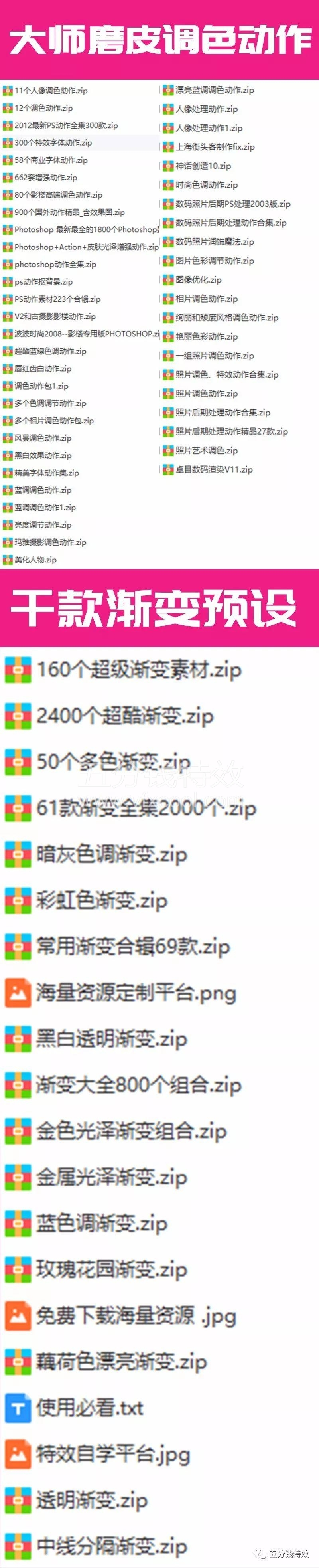 PS万款工具预设，分分钟出图，设计师必备！