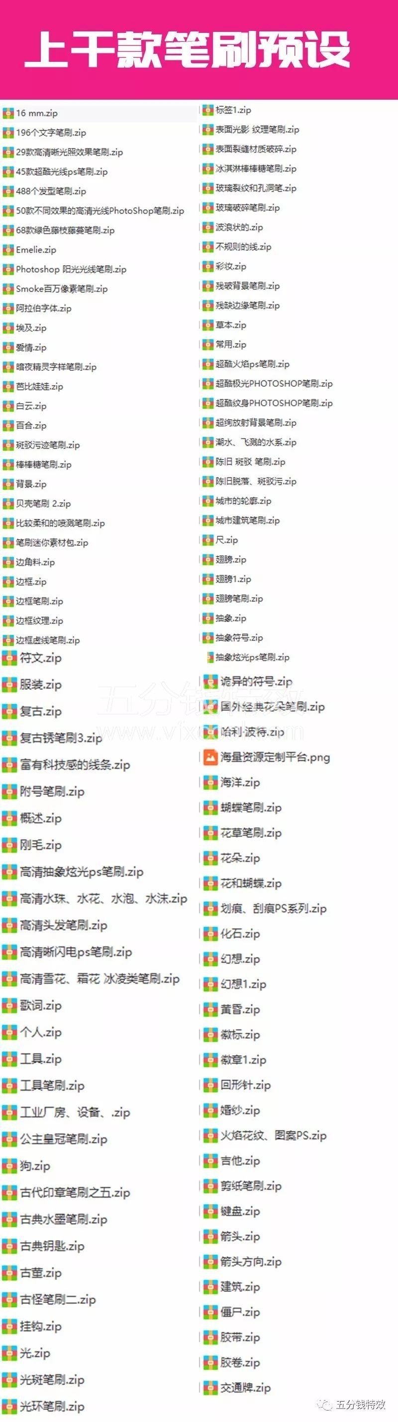 PS万款工具预设，分分钟出图，设计师必备！