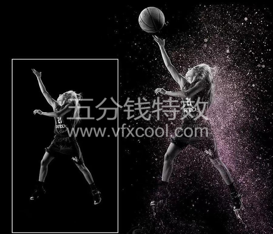 超酷爆炸式水花缠绕水滴水群飞溅特效PS笔刷(笔刷+PSD+教程)