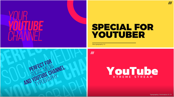 FCPXFCPX30组文字标题排版果动画插件,Youtube风格！