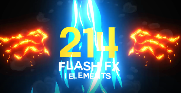 214组魔法特效合成AE模板,MG风格元素!