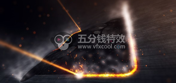 [logo展示] AE模板-激光镭射雕刻Logo动画 Industrial Laser Reveal