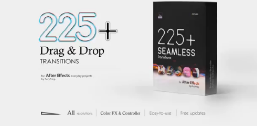 AE模板-225个无缝视频转场 Seamless Transitions V1.1 !