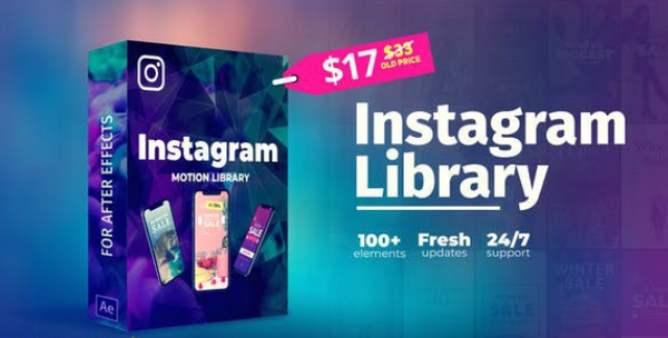 [栏目包装] INS竖屏视频包装开场AE模板- Instagram Stories！