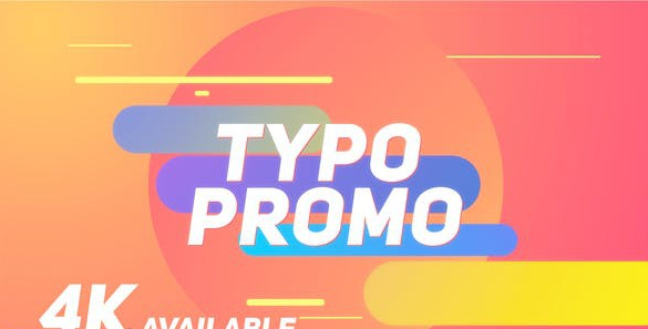 [开场片头] 清新彩色时尚快闪片头AE模板- Short Typo Promo！