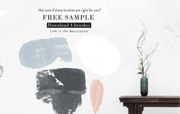 [笔刷] 亚克力涂抹ps笔刷 Abstract Acrylic Smears - PS Brushes！