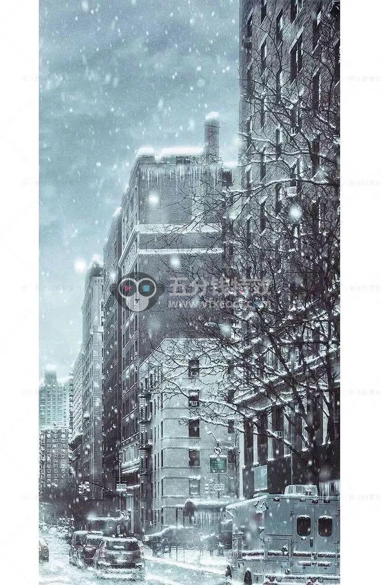 PS火焰／水墨／羽毛／水纹／魔法光／飞溅粒子／雪景特效制作合集，一键生成！
