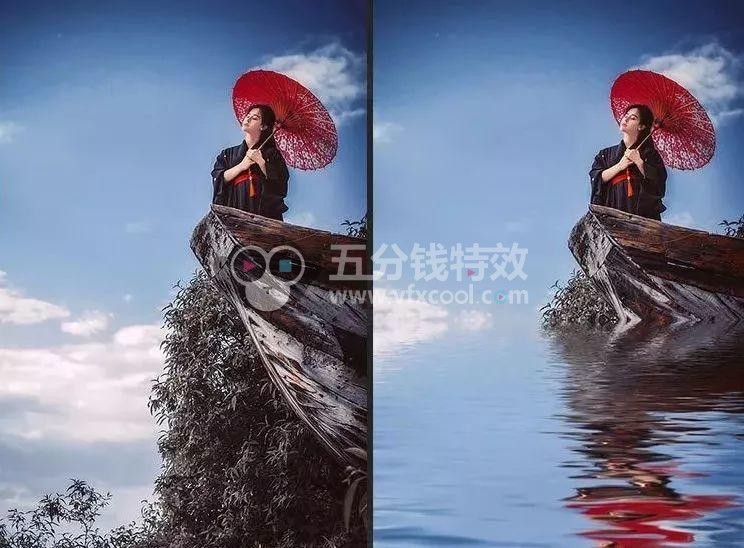 PS火焰／水墨／羽毛／水纹／魔法光／飞溅粒子／雪景特效制作合集，一键生成！