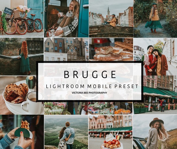 [旅行lr预设] 比利时旅游摄影布鲁日人像旅拍LR预设+移动LR预设 VictoriaBee.！