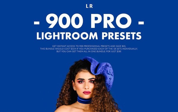 [lr预设合集] 18套900个专业人像产品风景胶片Lightroom预设合集！