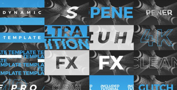 [文字标题] AE模板-节奏感快闪文字视频片头 Opener！