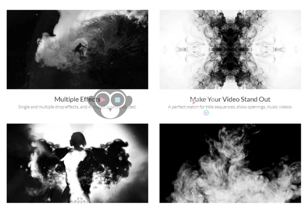 65个4K水墨滴落散开转场视频合成素材
