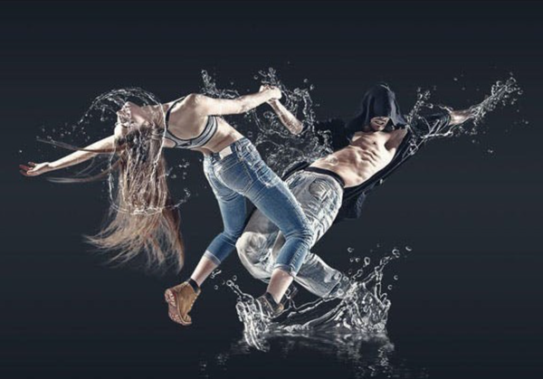 超酷水花飞溅缠绕特效广告摄影PS动作 Water Photoshop Action!