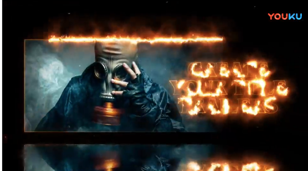 [开场片头] 火焰能量描边游戏宣传片开场AE模板- Dragons Trailer！