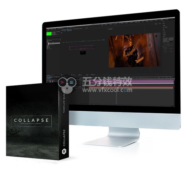 [高清视频素材] 80组石头砖块木头碎片坍塌破碎绿幕合成特效视频素材！