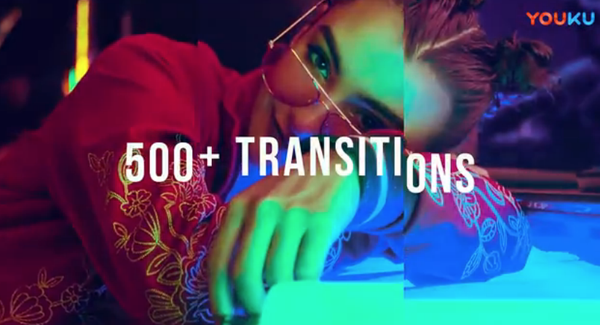 500组图形遮罩信号损坏切割视频转场AE模板- Transitions!
