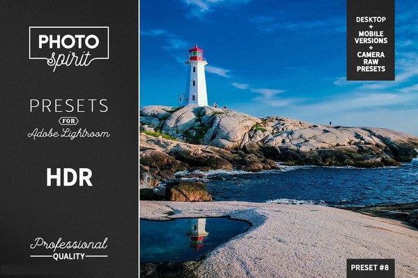 [风景lr预设] 10个风景摄影HDR Lightroom预设+Mobile Lightroom预设和Camera RAW滤镜！