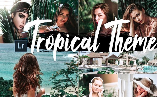 热带主题旅拍人像风景手机版Mobile Lightroom预设 Tropical Theme LR!