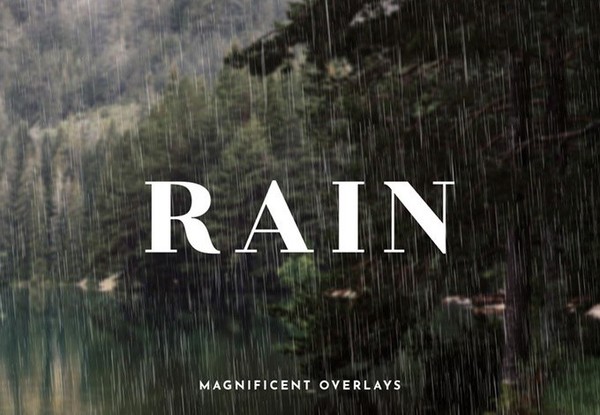 [背景素材] 20张高清小雨蒙蒙细雨PS后期叠加合成素材！