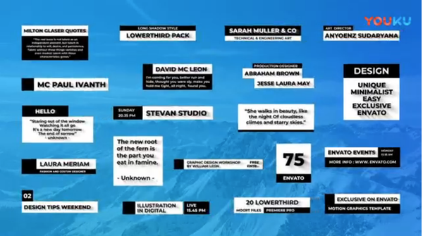 [Premiere预设] PR预设-简洁文字标题字幕条动画 Simple Lower Thirds！