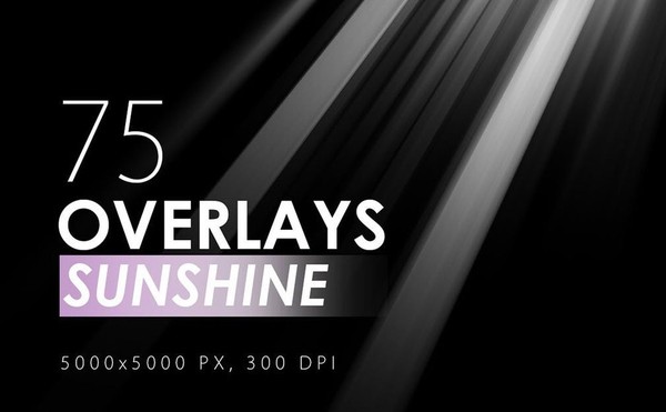 [素材发布] 75张太阳光耶稣光云层光窗户光效PS叠加合成素材！